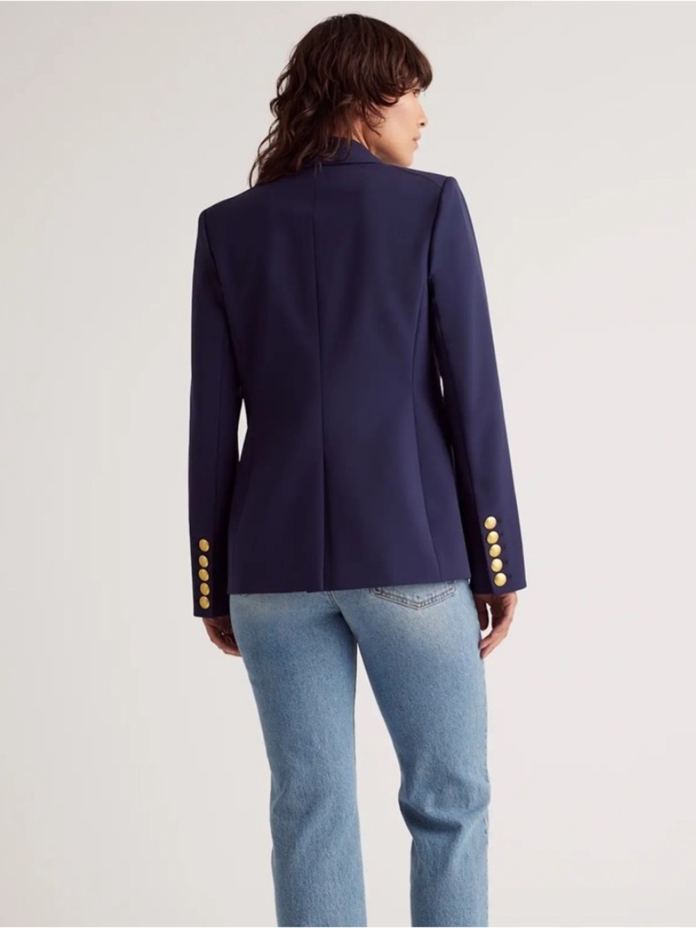 NWT Quince Scuba Captain's Convertible Blazer Navy Blue M Nautical Classic - Picture 11 of 11